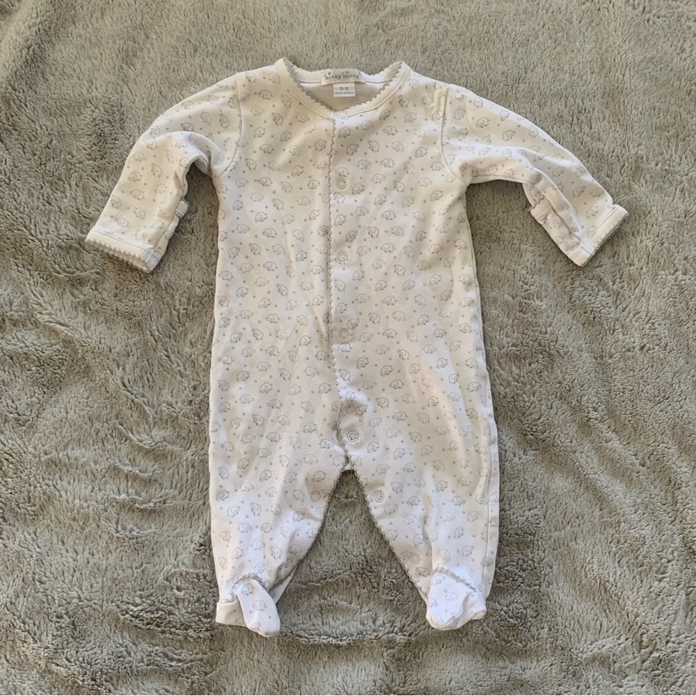 Kissy kissy elephant footie (unisex)